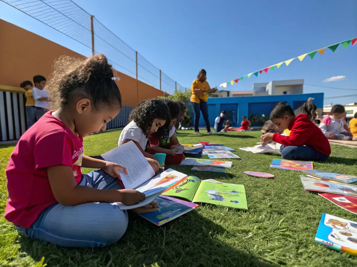 A heartwarming image featuring children participating in an educational workshop, illustrating LES JOURNEES COSTE's dedication to fostering environmental awareness among the youth.